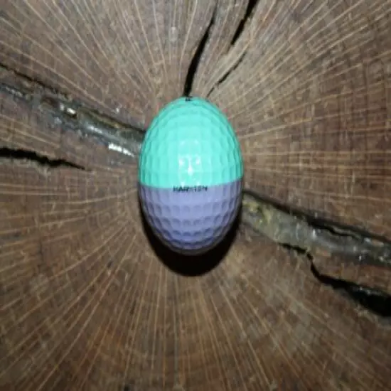 VINTAGE AQUA AND LAVENDER PING EYE GOLF BALL MUST SEE!!!!! RARE!!!!