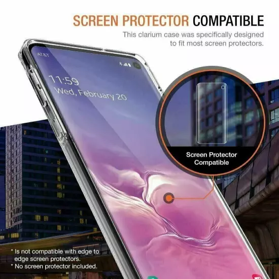 For Galaxy S10e S10 Plus S10 5G Clear Case Shock Absorption TPU Soft Cover