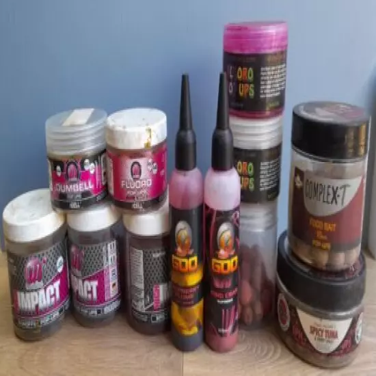 Carp Fishing Popup Hookbait Goo Bundle x 12 Pots/Bottles Mainline Dynamite Baits