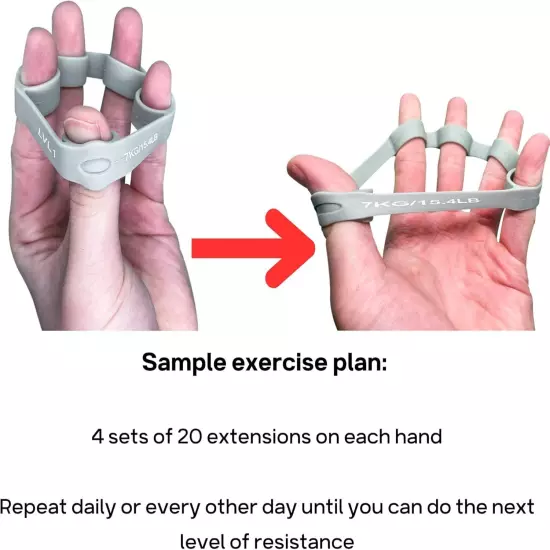 Finger Exercise Grip Strengthener Finger Stretcher Hand Grip Resistance Bands Fi