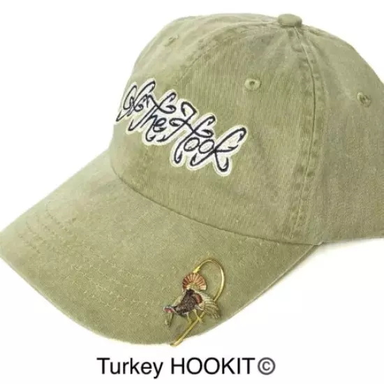 Turkey Hookit© Turkey Hat Pin - Turkey Hat Hook - Turkey Brim Clip 