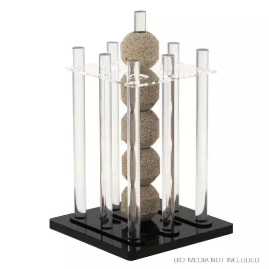 IceCap Bio-Sphere Media Tower - Holds up to 45 media balls. 4.3 x 4.3 x 7.45in