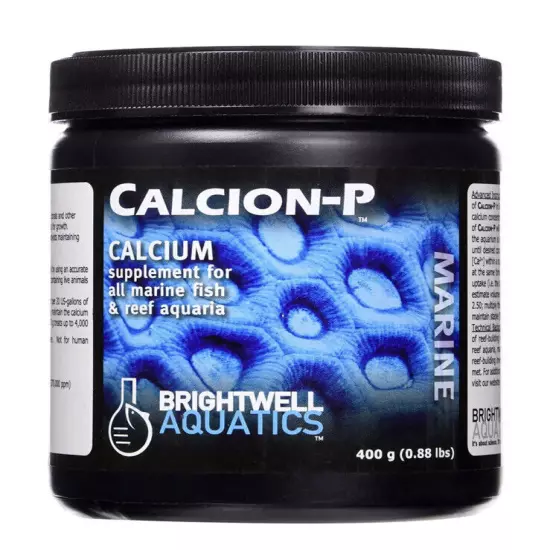 Brightwell Aquatics Calcion-P 400 grams Calcium Powder Reef Aquarium Supplement