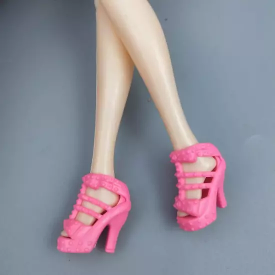 6pairs/lot High Heel Shoes 11.5"Doll Shoes Sandals Sneakers 1/6 Accessories Toy