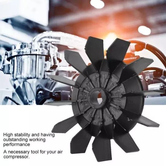 Air Compressor Accessories Fan Blade 1pcs 211mm 5P Black Engineering Plastic