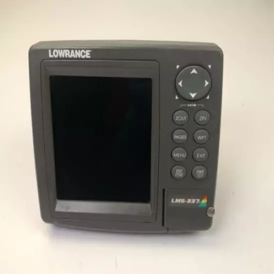 Lowrance LMS-337C DF Sonar fishfinder GPS Receiver (head & cover ,No other parts