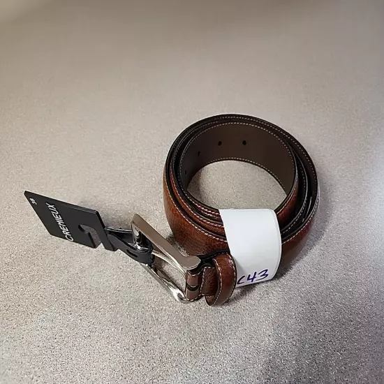 Cremieux Brown Leather Belt Size 38