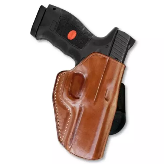 Premium Leather OWB Paddle Holster With Open Top Fits, SAR-9 9mm 4.4'' #1286#