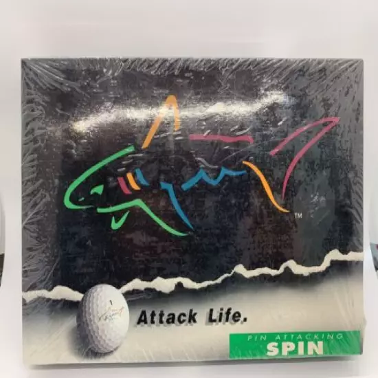 VINTAGE GREG NORMAN ATTACK LIFE SPIN GOLF BALLS 15 PACK SEALED!! NOS