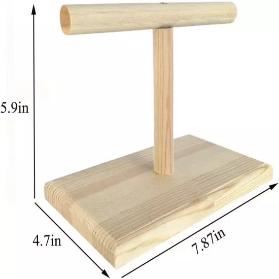 Bird Training Stand, Portable Tabletop Perch Spin wooden bird perch 