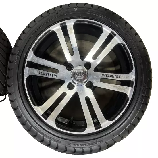 Set Of 4 205/40/14 Golf Cart Wheels & Tires Takeoffs (Read Description)