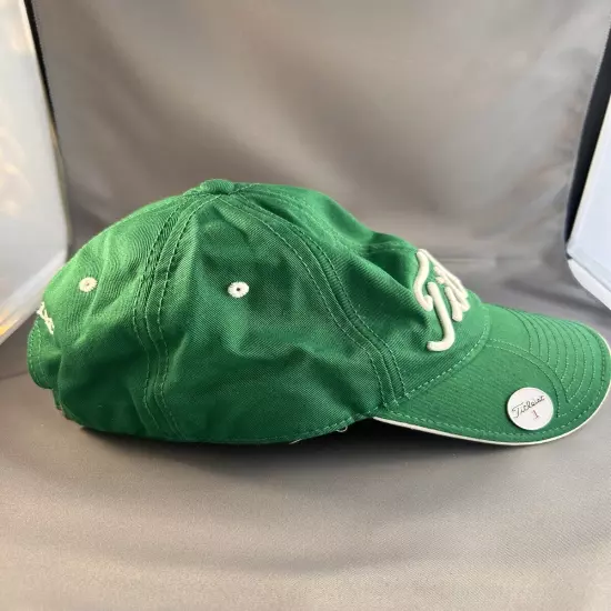 Titleist Green And White Golf Cap by NEW ERA Adjustable With Magnet!