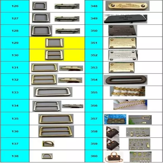 Hardware Repair Fix Zipper Buckle Clasps Screws Leathercraft Studs Rivets Tacks