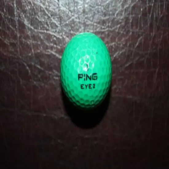 VINTAGE GREEN AND TEAL PING EYE 2 GOLF BALL 