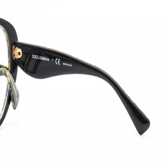 Dolce & Gabbana DG 4198 2745/8G Sunglasses Frame Black / Marble Gold Frame only