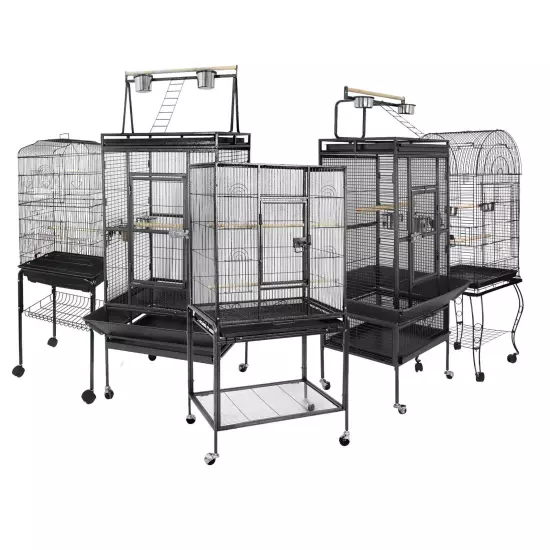 Durable Steel Bird Cage Multiple Sizes Best Place for Birds Large Parrot Cage