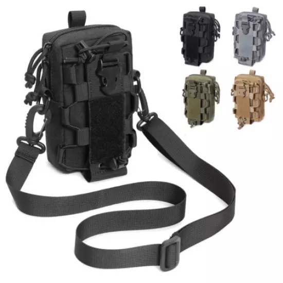 Tactical Molle Pouch EDC Pack Belt Waist Bag Organizer Phone Pouch Bottle Bag