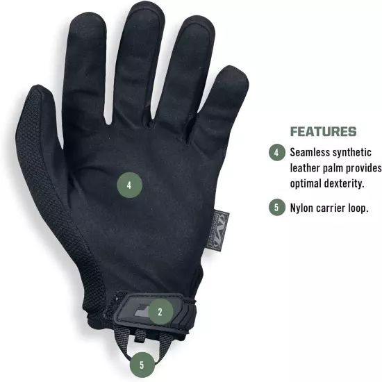 : the Original Covert Tactical Work Gloves with Secure Fit, Flexib