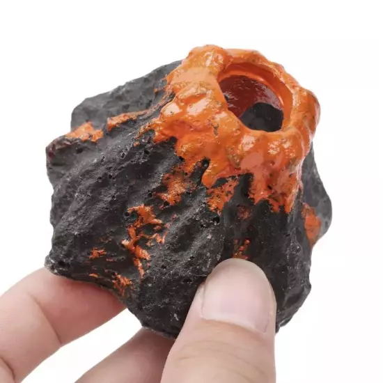 Fish Tank Oxygen Mini Artificial Resin Simulated Volcano Landscape Or