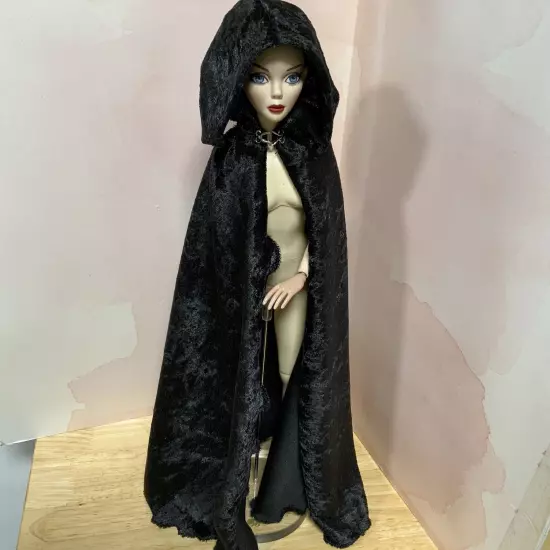 Black Cape For Your Tyler RTB101 Body Grace, Ellowyne Wilde Doll 16.5” Outfit