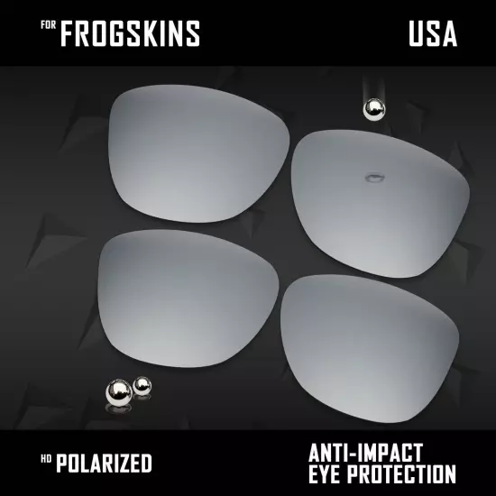 Anti Scratch Polarized Replacement Lenses for-Oakley Frogskins OO9013 Options