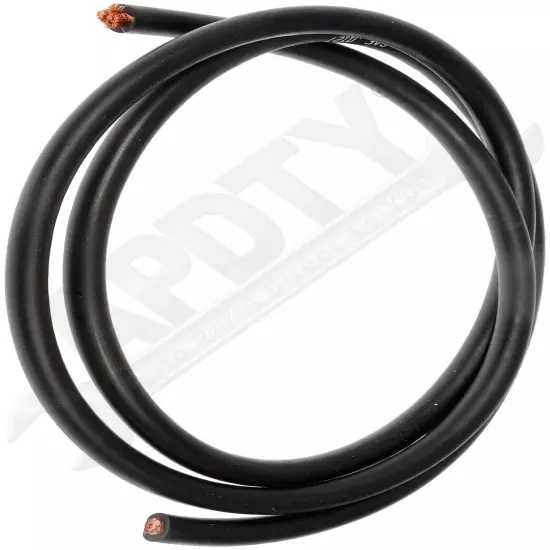 APDTY 157318 4 Gauge Black Battery Cable