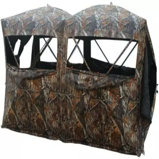 THUNDERBAY Bunkhouse Pop Up Portable 6-8 Person Side-by-Side Hunting Blind