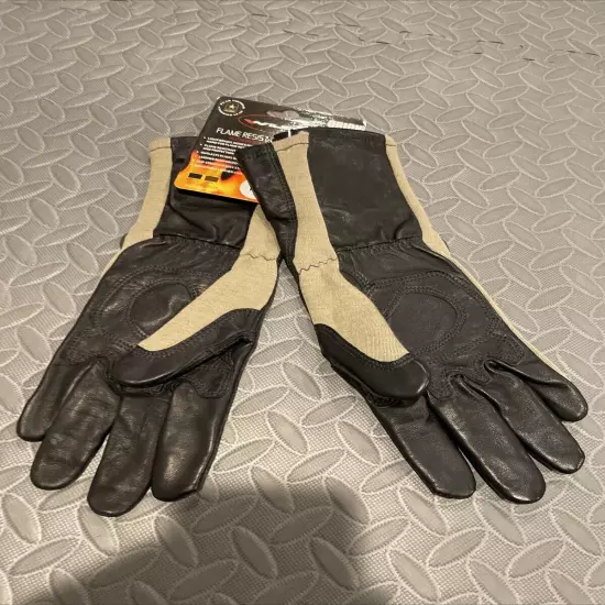 Wiley X Orion Foliage Brown NAVAIR Flight Gloves Medium Flyer Pilot G301ME