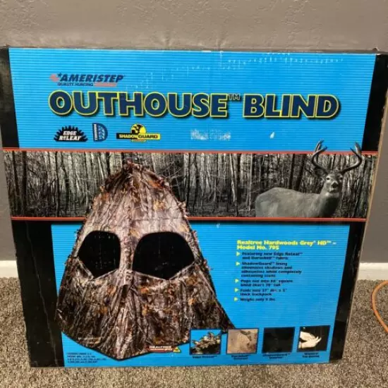 Ameristep Outhouse Blind Model 795 RealtreeHardwoods Grey HD NEW