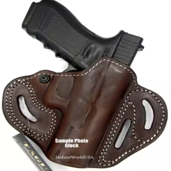 TAGUA Premium Brown Leather Open Top RH OWB Belt Holster BERETTA PX4 STORM 3"