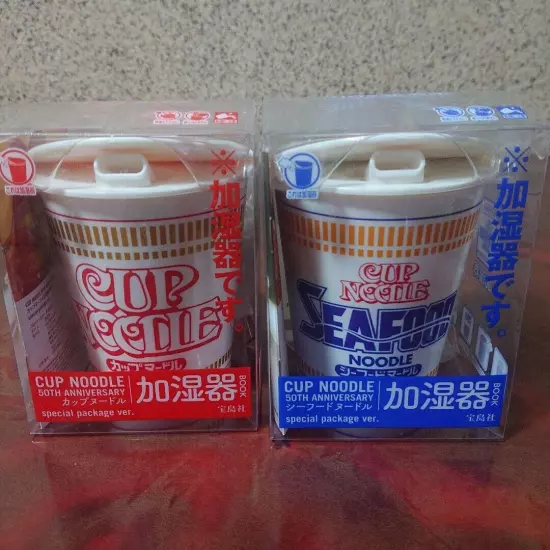 NISSIN CUP NOODLE Humidifier 50th Anniversary USB Battery Cable JAPAN Ramen set