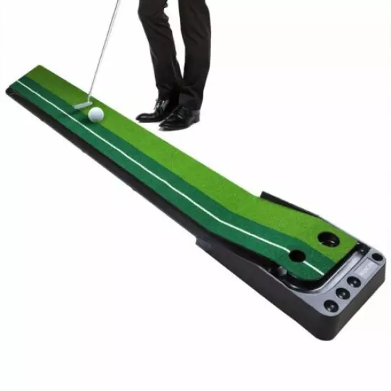 Golf Green putter trainer upgrade edition w/automatic ball return-NO PUTTER Club