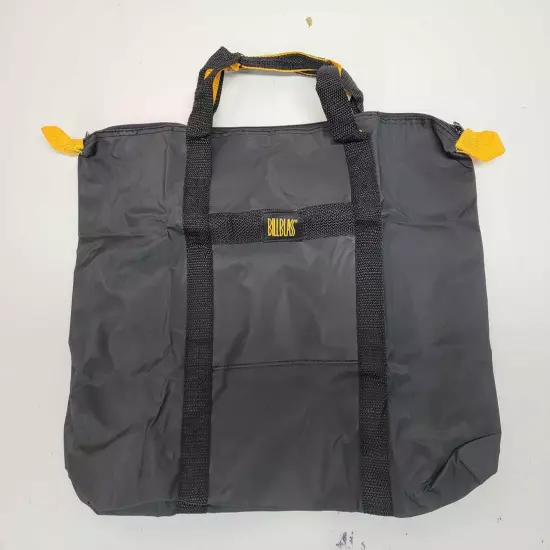 Bill Blass Nylon Tote Bag Gym Travel Black/Yellow 20W X 13H New / sn2349 R1