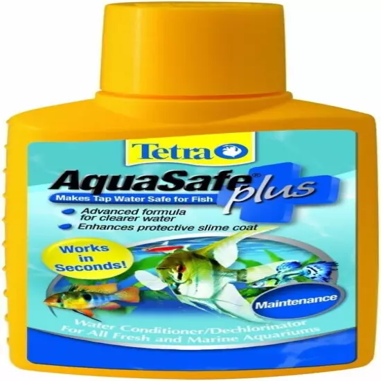 Tetra AquaSafe Plus Water Conditioner & Dechlorinator, 33.8 oz...