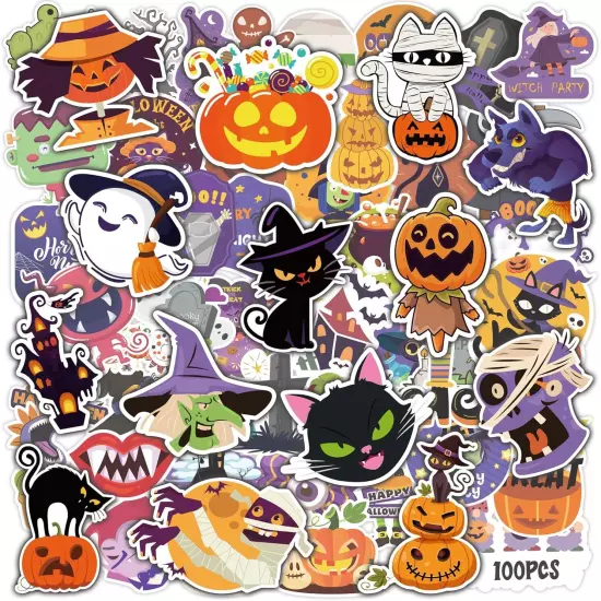 OHOME Halloween Stickers | 100 PCS Party Favors - 