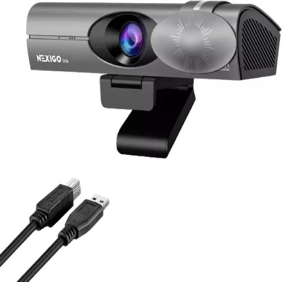 NexiGo Iris AI Webcam 4k Ai Webcam USB 1/1.8" Sony Sensor Noise-Canceling Mic