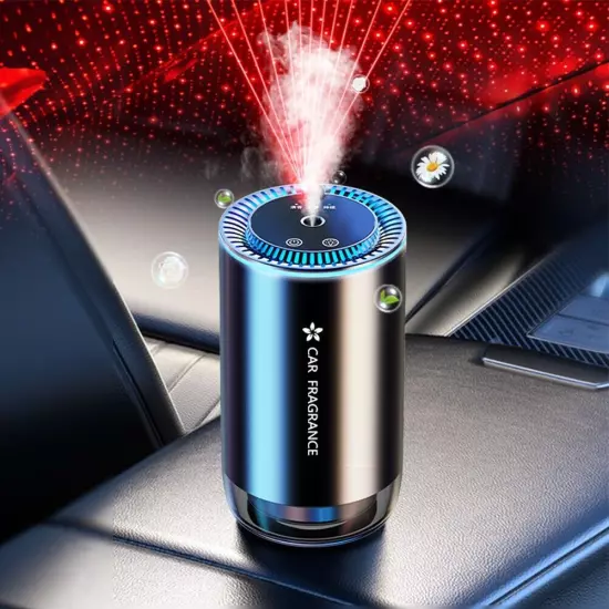 Air Diffuser Car Perfume Aluminium Alloy+PC Material Built-in USB Port