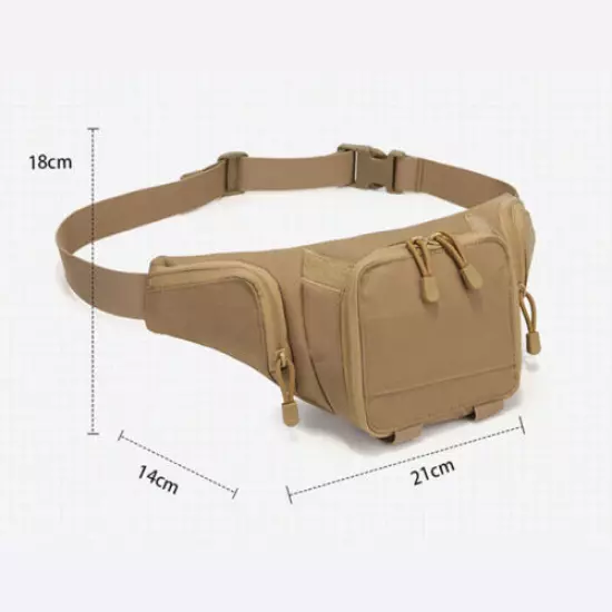 Tactical Pistol Gun Holster Waist Bag Fanny Pack Nylon Mobile Phone Storage Bags