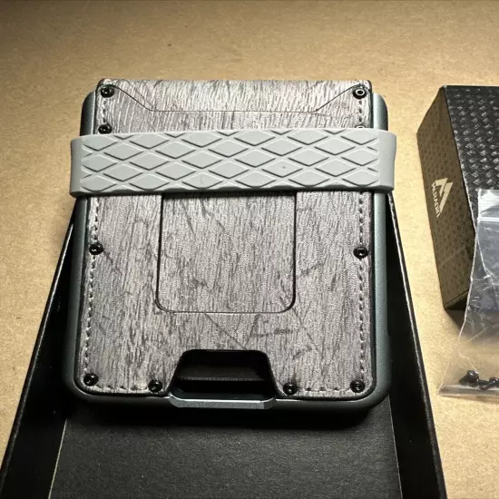 MURADIN Aluminum Tactical Minimalist EDC Wallet [Gray] NIB ..