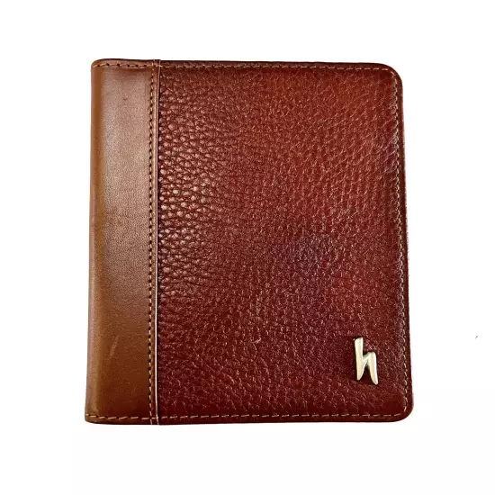 Hartmann Pebble Leather Passport Cover Dark Cognac Color