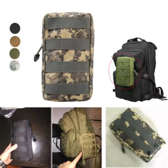 Tactical Molle Pouch Bag EDC Tool Pouch for Backpack Hunting Accessory Bag New