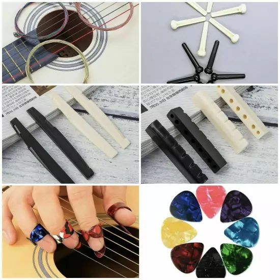 65Pcs Guitar Accessories Kit Guitar Changing Tool Strings Picks Pins Capo Tuner