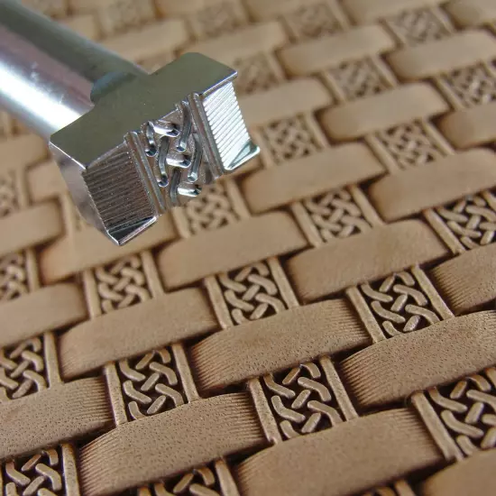 Celtic Basket Weave Leather Stamp, Stainless Steel Leather Stamping Tool