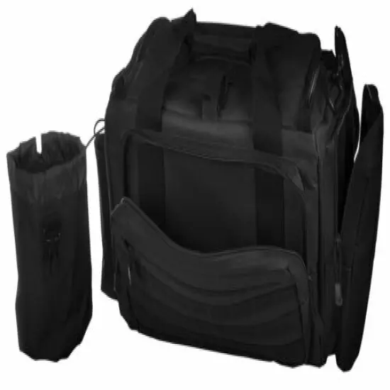 VISM Competition Range Bag Tactical Shooting Range Pistol Bag Hunting BLACK