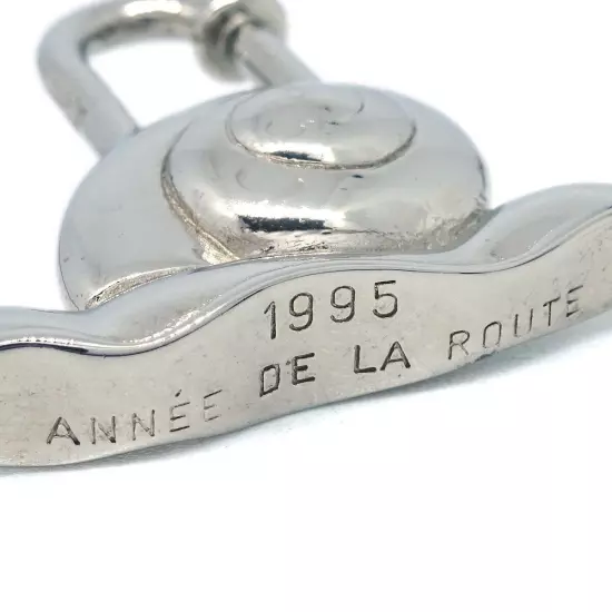 Hermes Snail 1995 Annee De la Route Cadena Lock Bag Charm Silver XX90145