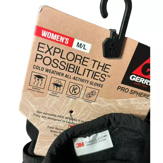 Gerry Pro Sphere ll Women’s Gloves Cold Weather Activities Size M/L 