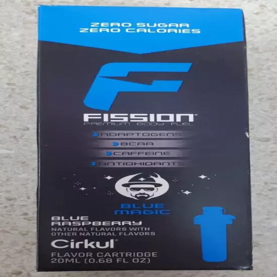 Cirkul Flavor Cartridges Fission Blue Magic 4 Pack Blue Raspberry NEW FREE SHIPN