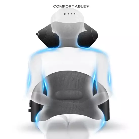 Car Massage Neck Waist Support Pillow Cushion Universal Waist Headrest Cushion