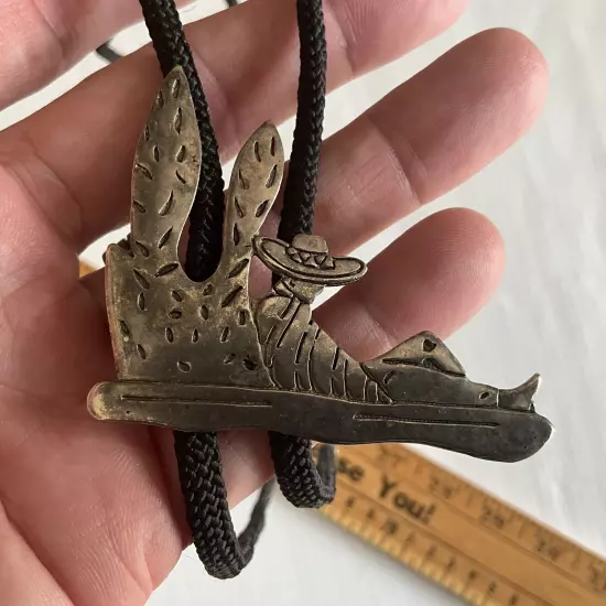 Mexican Art Western Style Cactus Bolo Tie