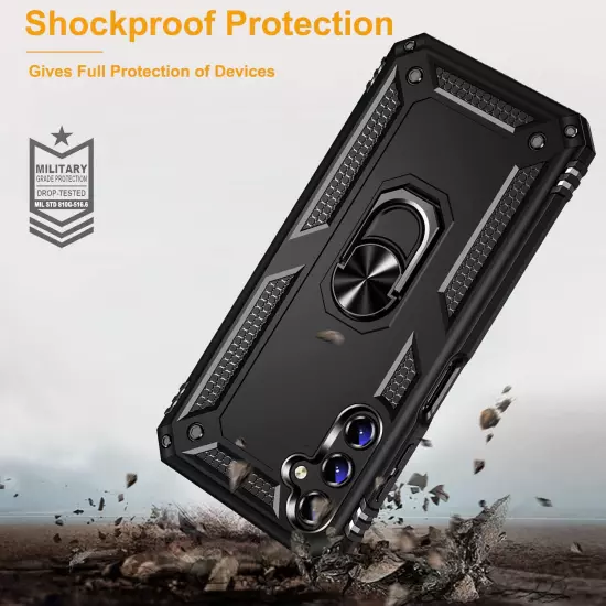 For Samsung Galaxy A15 5G A14 A54 A35 Case Phone Cover Shockproof+Tempered Glass